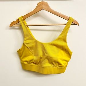 Bright yellow sports bra - XL